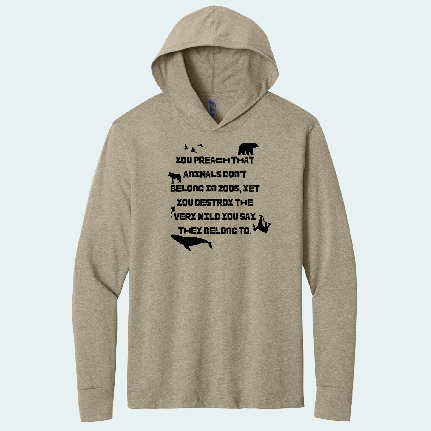 Preach Quote (Limited Edition for February) Hooded Long Sleeve Tee