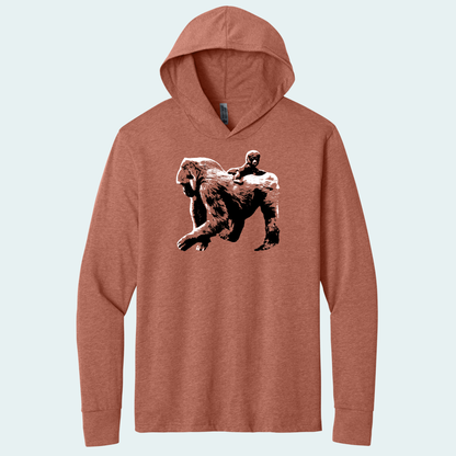 Gorilla with Baby (Limited Edition for January) Hooded Long Sleeve Tee
