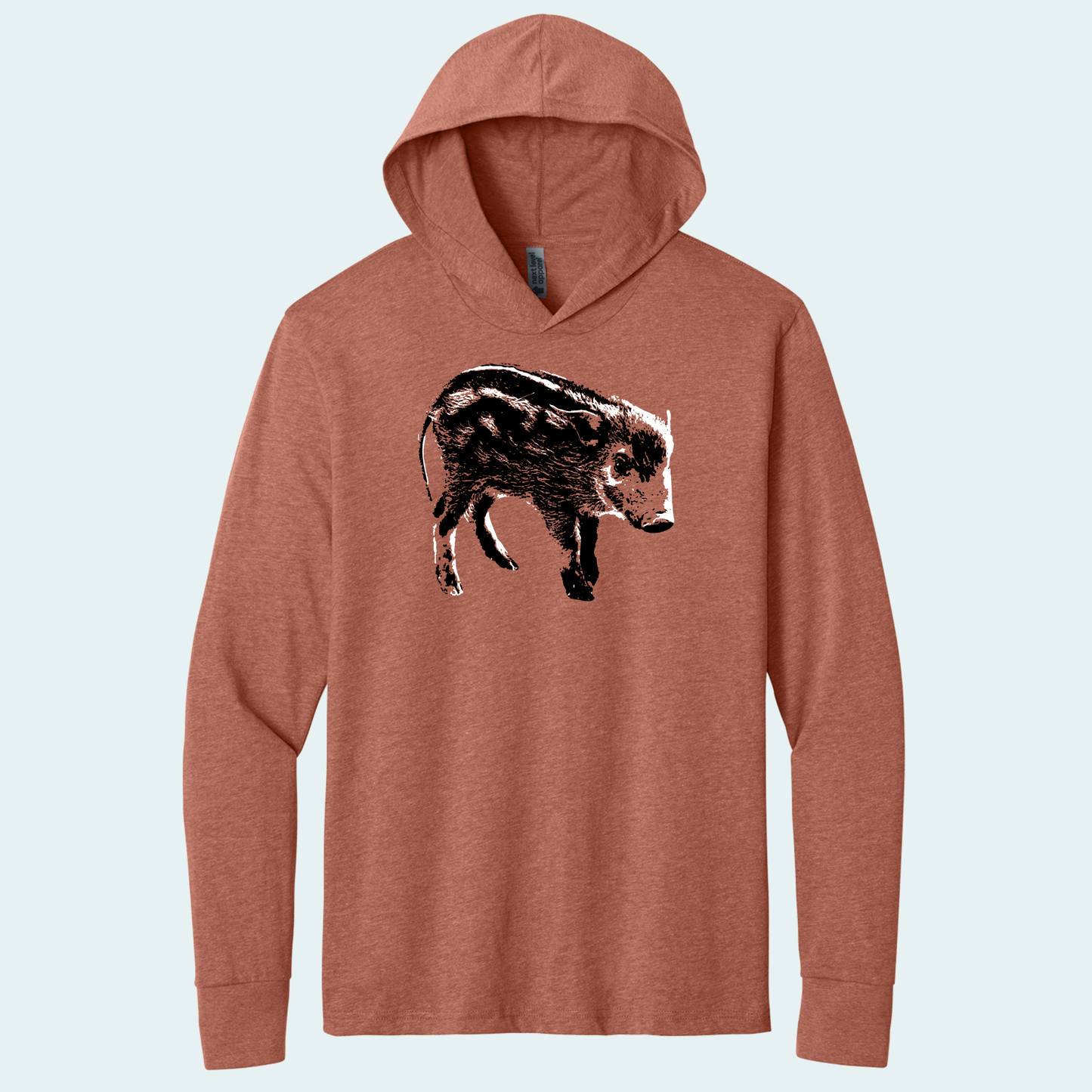 Red River Hog Piglet (Limited Edition for January) Hooded Long Sleeve Tee