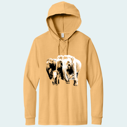 Asian Elephants Fundraiser (Limited Edition for June) Organic Cotton Hoodie Tee