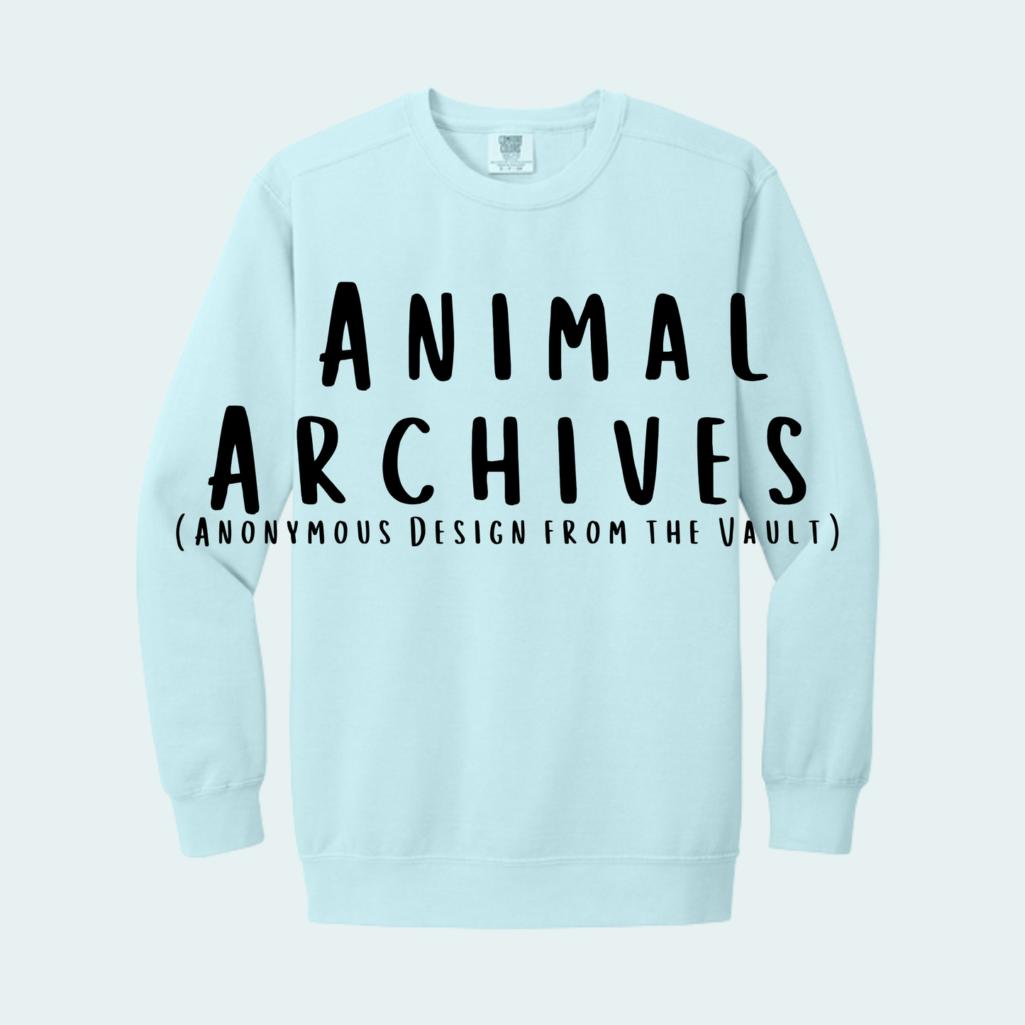 Animal Archives (Anonymous Design from the Vault) Comfort Color Crewneck