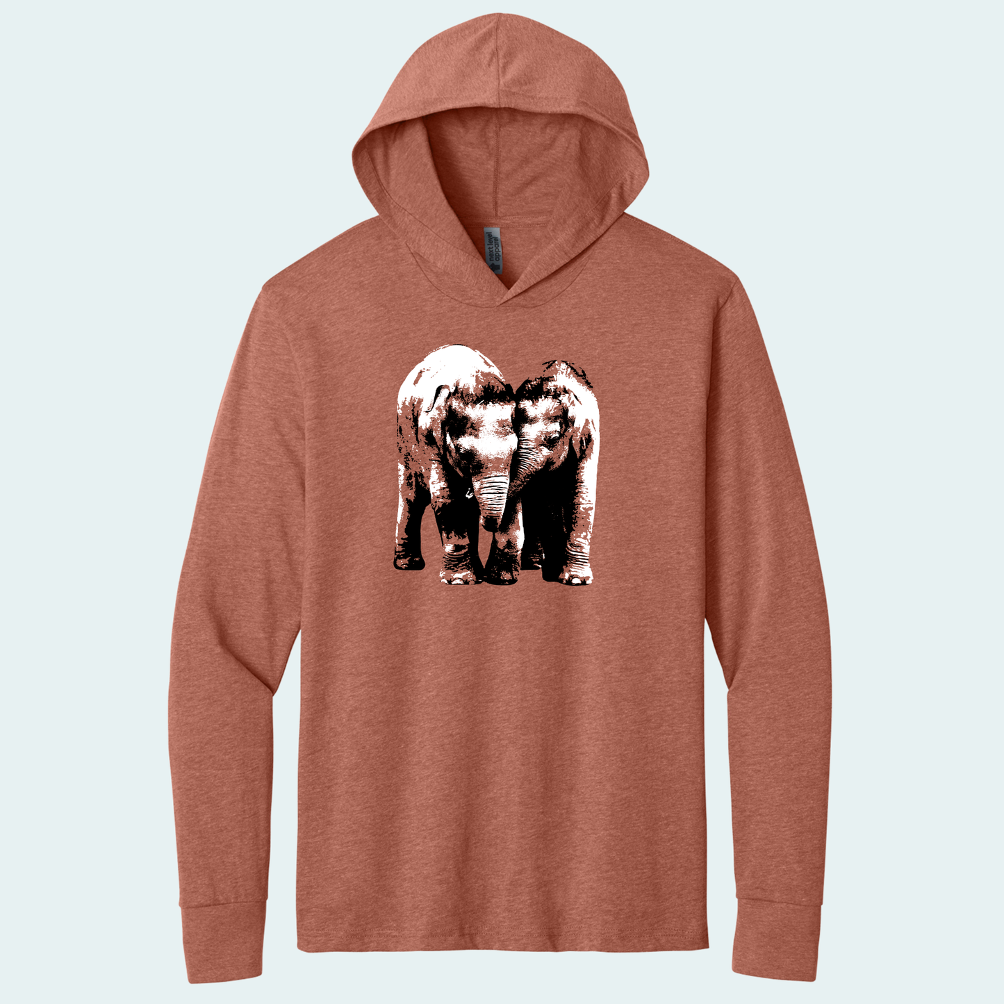 Baby Elephants (Limited Edition for January) Hooded Long Sleeve Tee