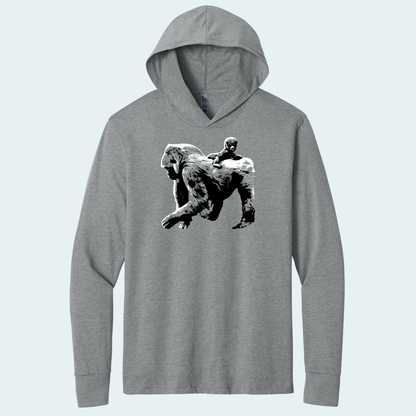 Gorilla with Baby (Limited Edition for January) Hooded Long Sleeve Tee