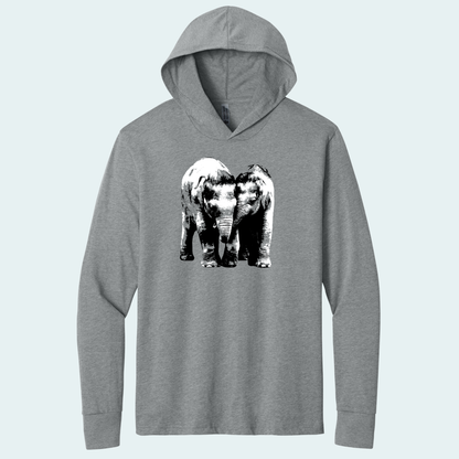 Baby Elephants (Limited Edition for January) Hooded Long Sleeve Tee