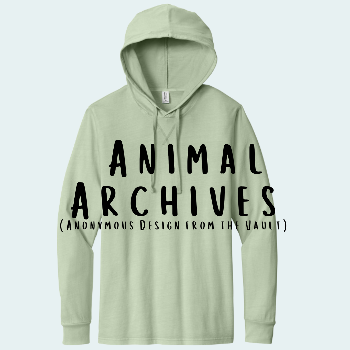 Animal Archives (Anonymous Design from the Vault) Organic Cotton Hoodie Tee