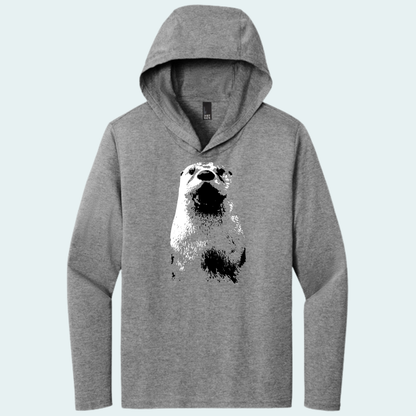 North American River Otter (Limited Edition for March) Hooded Long Sleeve Tee