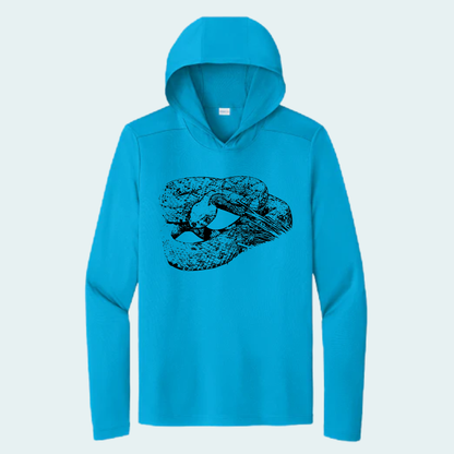 Western Diamondback Rattlesnake (Limited Edition for July) Athletic Hooded Tee