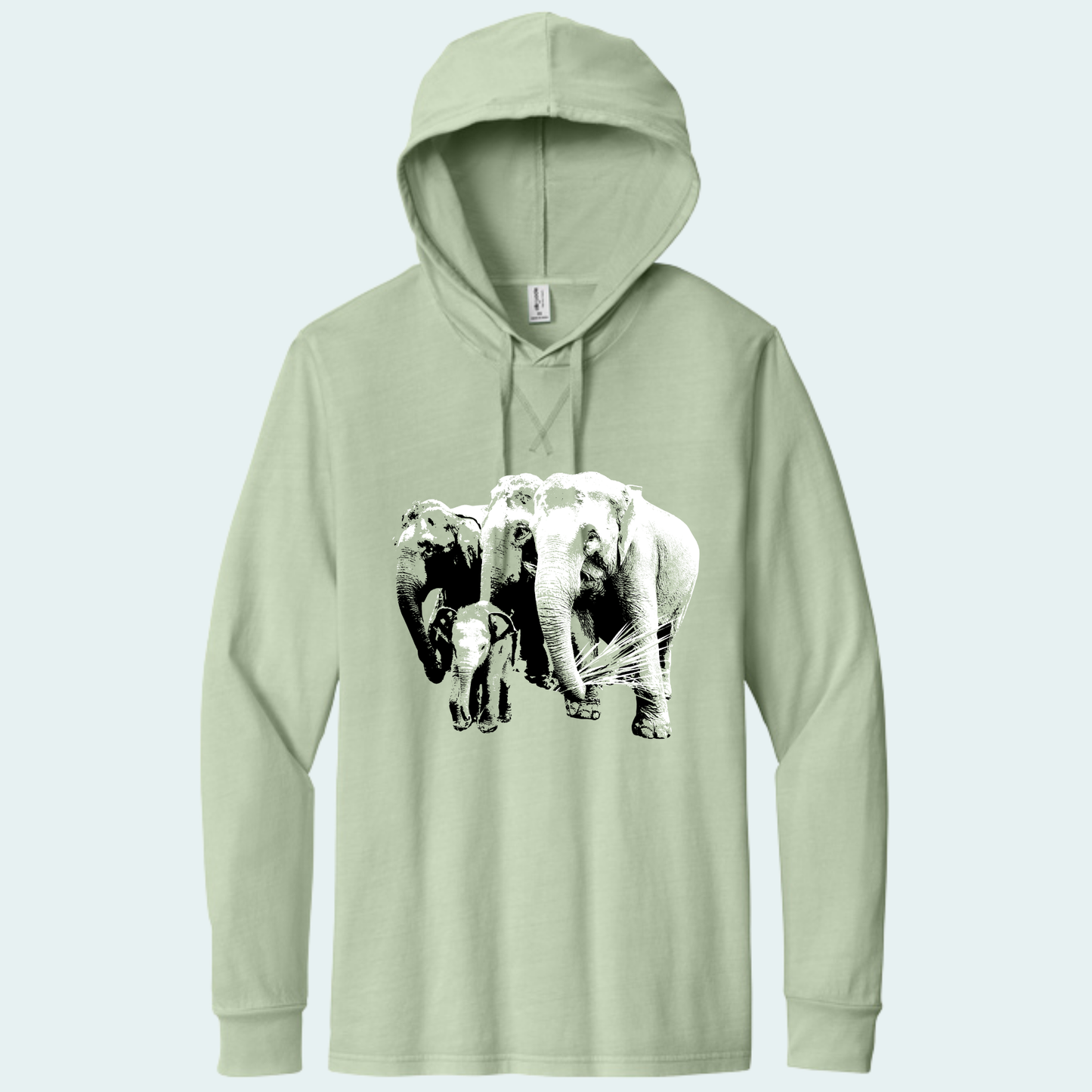 Asian Elephants Fundraiser (Limited Edition for June) Organic Cotton Hoodie Tee