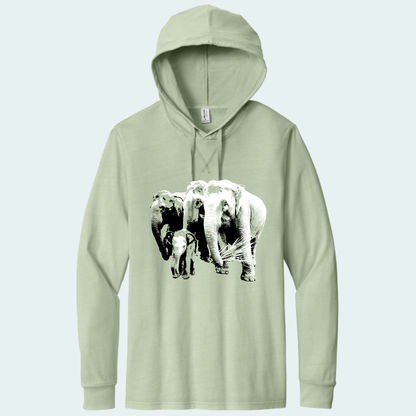 Asian Elephants Fundraiser (Limited Edition for June) Organic Cotton Hoodie Tee