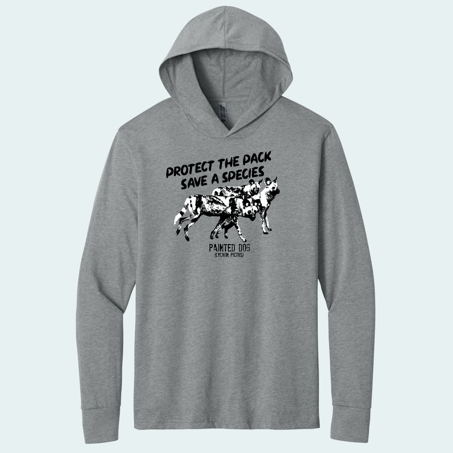 Painted Dog Research Fundraiser (Limited Edition for January) Hooded Long Sleeve Tee