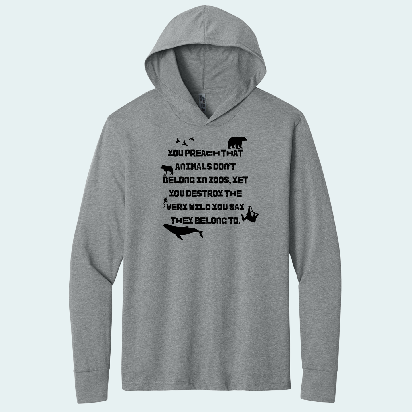 Preach Quote (Limited Edition for February) Hooded Long Sleeve Tee