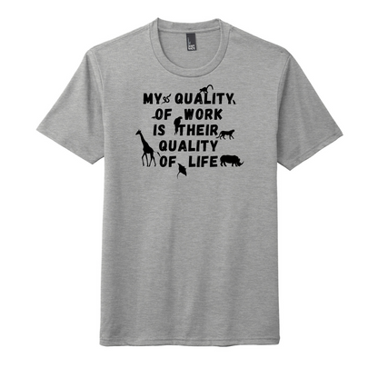 My Quality of Work Quote - Unisex Tee