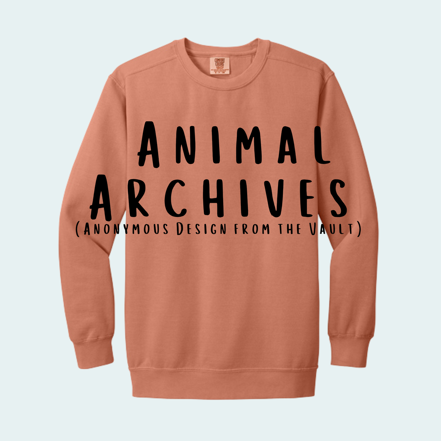 Animal Archives (Anonymous Design from the Vault) Comfort Color Crewneck