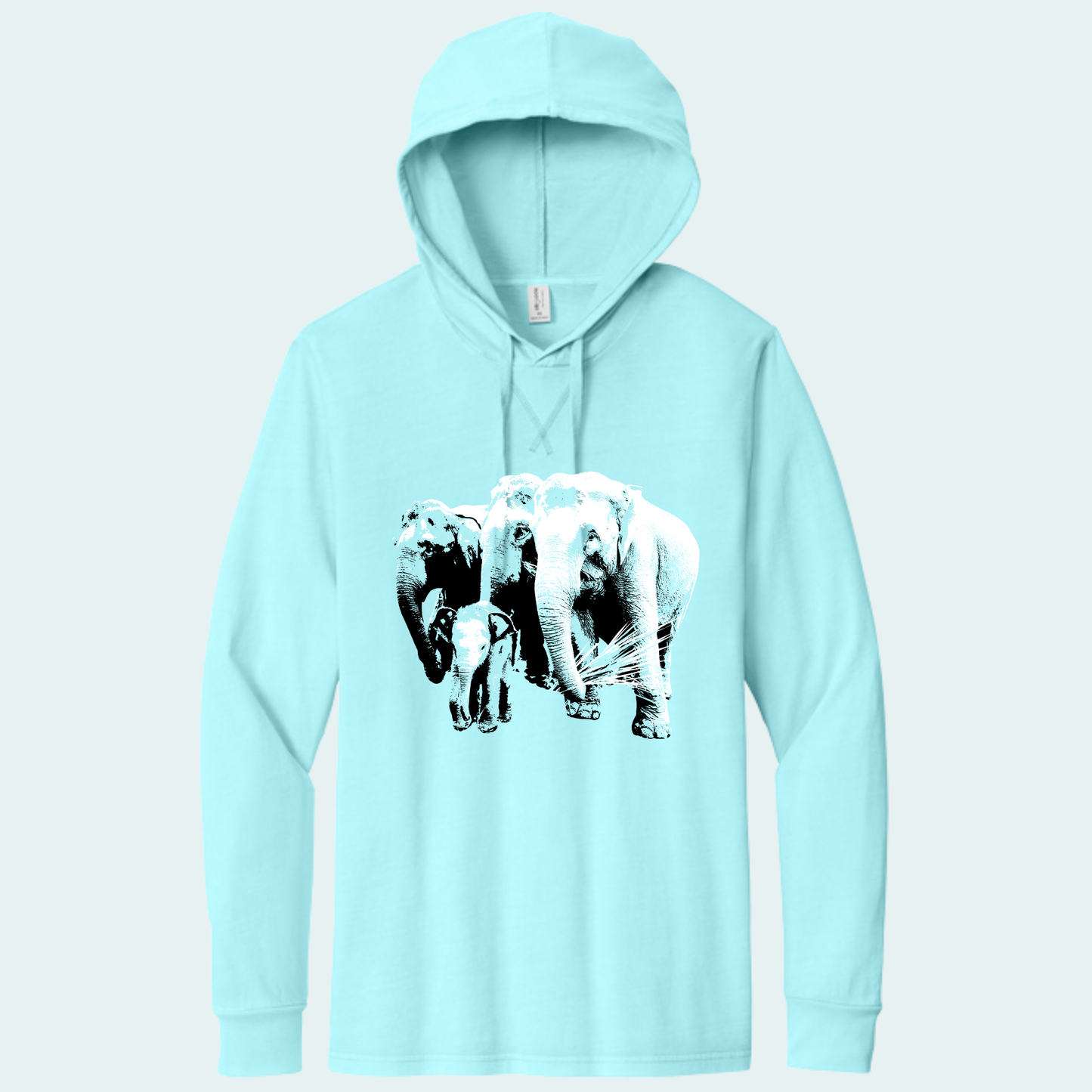 Asian Elephants Fundraiser (Limited Edition for June) Organic Cotton Hoodie Tee