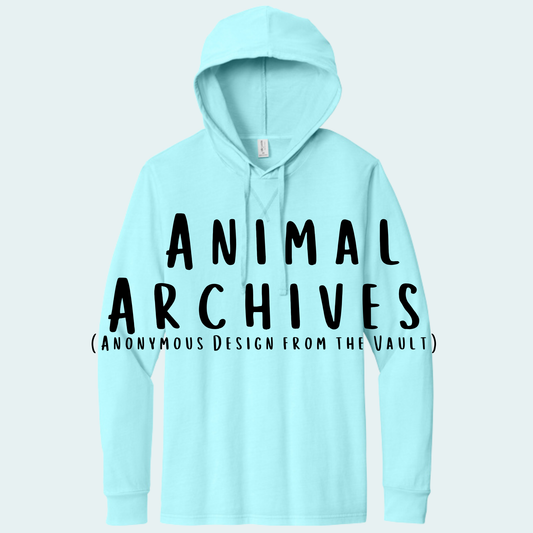 Animal Archives (Anonymous Design from the Vault) Organic Cotton Hoodie Tee