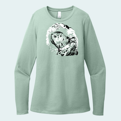 Sweet Pea - Eastern Screech Owl (Fundraiser) Women’s Long Sleeve Tee