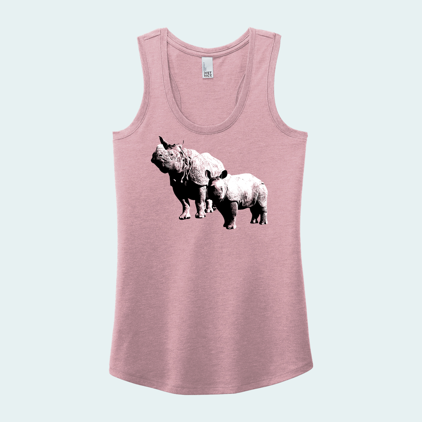 Rhino with Baby (Limited Edition for January) Women's Tank