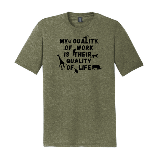 My Quality of Work Quote - Unisex Tee