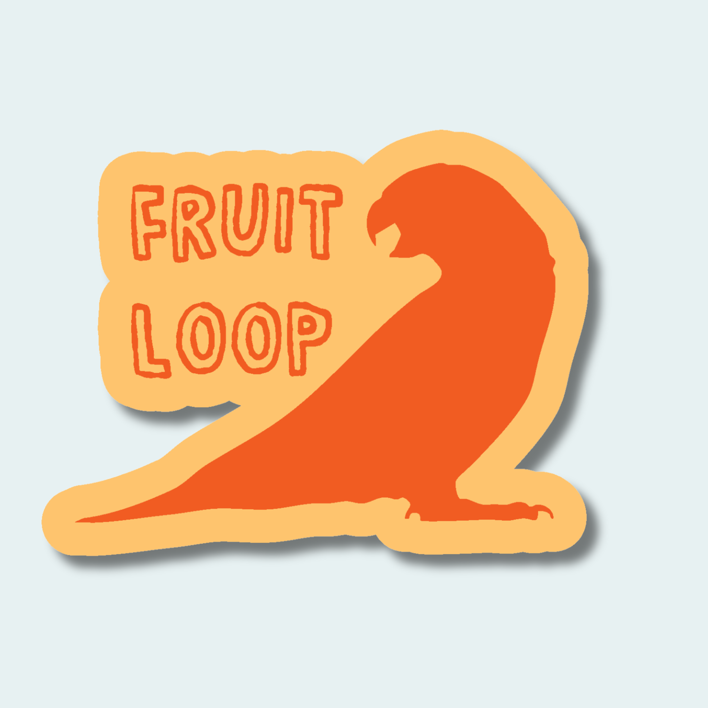 Fruit Loop - Lorikeet - 4in Sticker