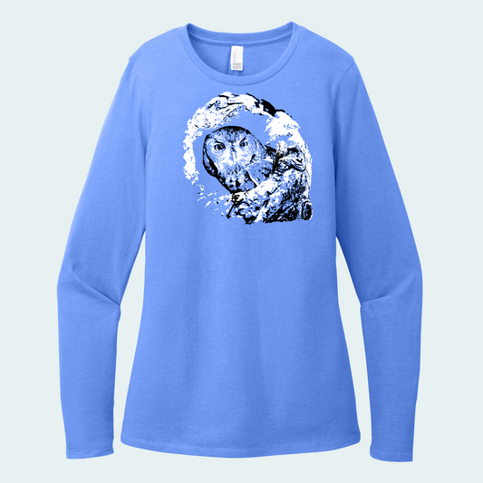 Sweet Pea - Eastern Screech Owl (Fundraiser) Women’s Long Sleeve Tee