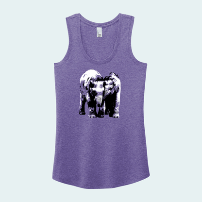 Baby Elephants (Limited Edition for January) Women's Tank