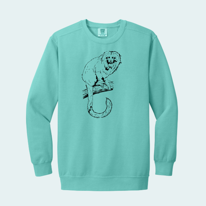 Golden Lion Tamarin (Limited Edition for July) Comfort Color Crewneck