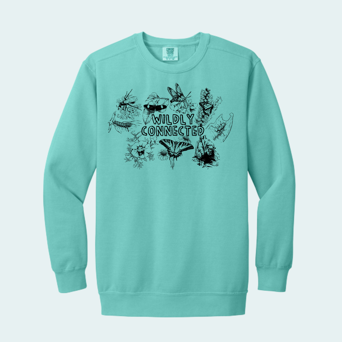 Wildly Connected - Pollinator Partnership Fundraiser (Limited Edition for October) Unisex Comfort Color Crewneck