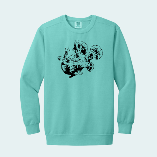 Warty Frogfish (Limited Edition for October) Unisex Comfort Color Crewneck