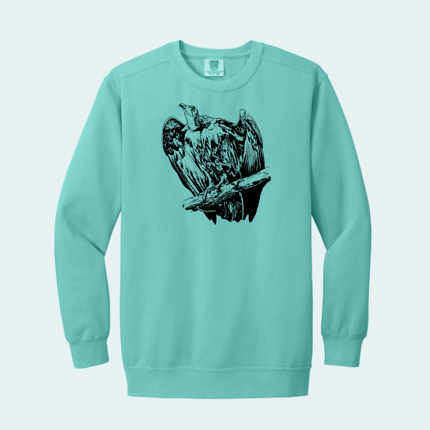 Hooded Vulture (Limited Edition for September) Unisex Comfort Color Crewneck