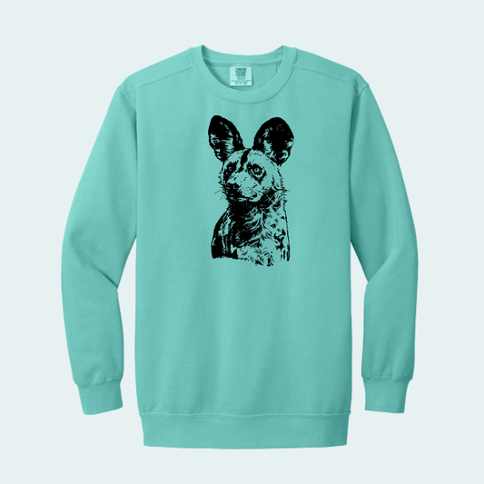 Kalahari African Wild Dog Conservation Trust Fundraiser (Limited Edition for September) Unisex Comfort Color Crewneck