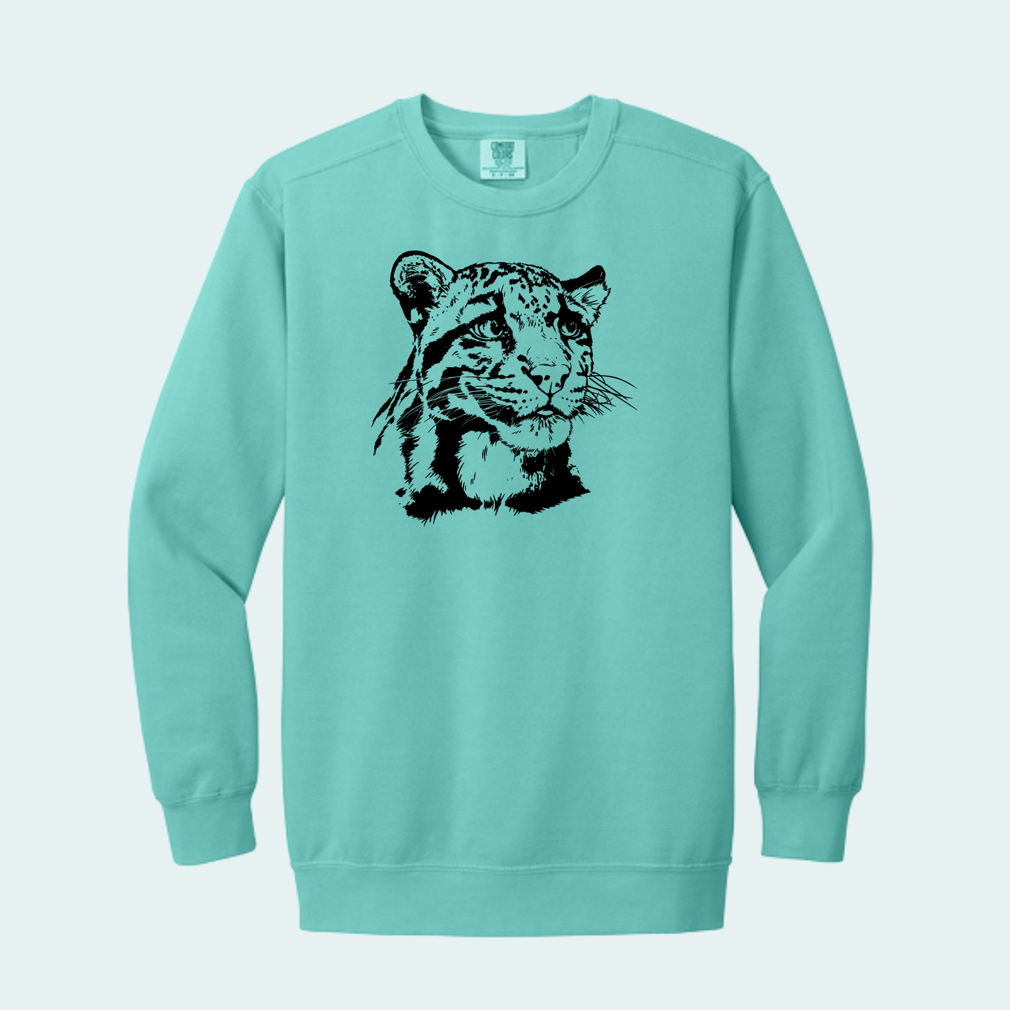 Clouded Leopard (Limited Edition for September) Unisex Comfort Color Crewneck