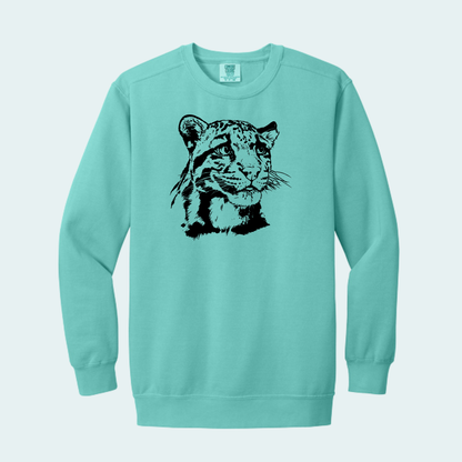 Clouded Leopard (Limited Edition for September) Unisex Comfort Color Crewneck