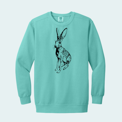 Antelope Jackrabbit (Limited Edition for August) Unisex Comfort Color Crewneck