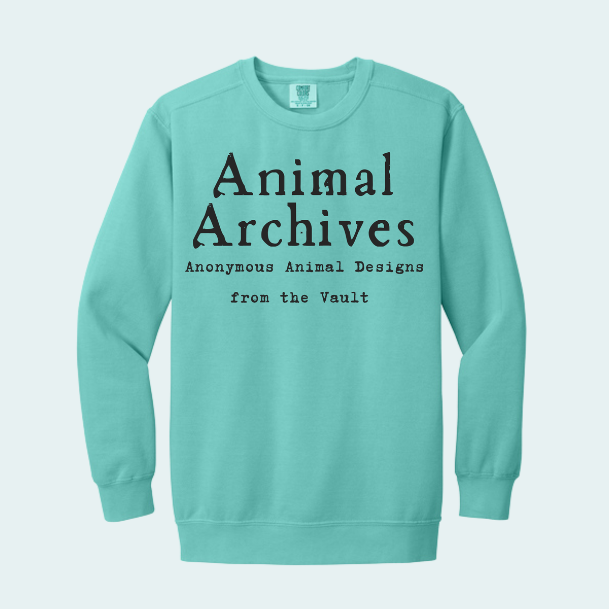 Animal Archives (Anonymous Animal Designs from the Vault) Unisex Comfort Color Crewneck