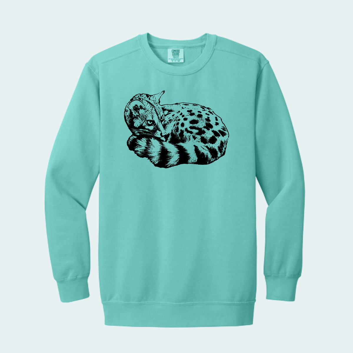 Large Spotted Genet (Limited Edition for October) Unisex Comfort Color Crewneck