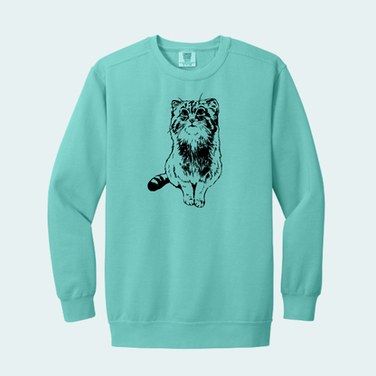 Pallas Cat (Limited Edition for October) Unisex Comfort Color Crewneck