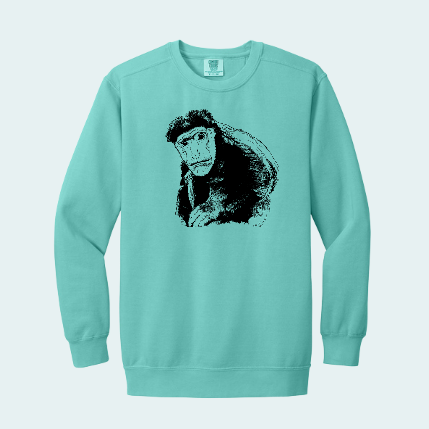 Guereza Colobus Fundraiser (Limited Edition for August) Unisex Comfort Color Crewneck
