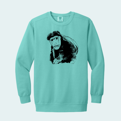 Guereza Colobus Fundraiser (Limited Edition for August) Unisex Comfort Color Crewneck
