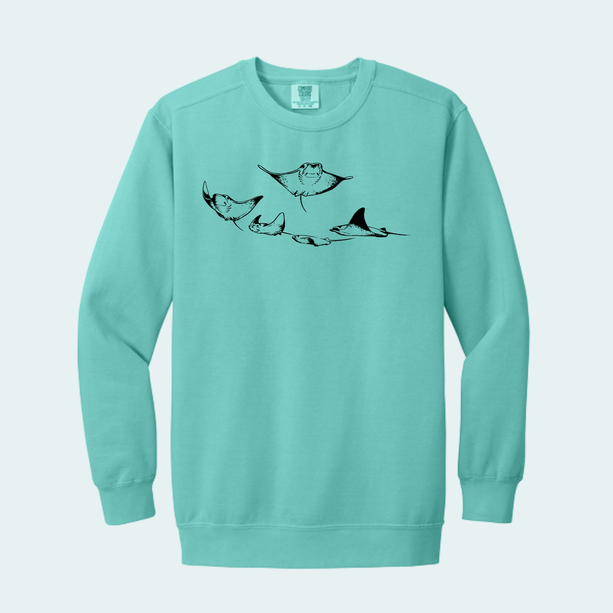 Cownose Rays (Limited Edition for October) Unisex Comfort Color Crewneck