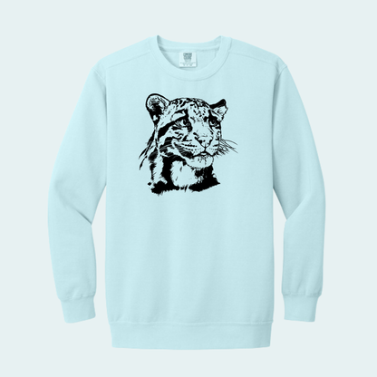 Clouded Leopard (Limited Edition for September) Unisex Comfort Color Crewneck