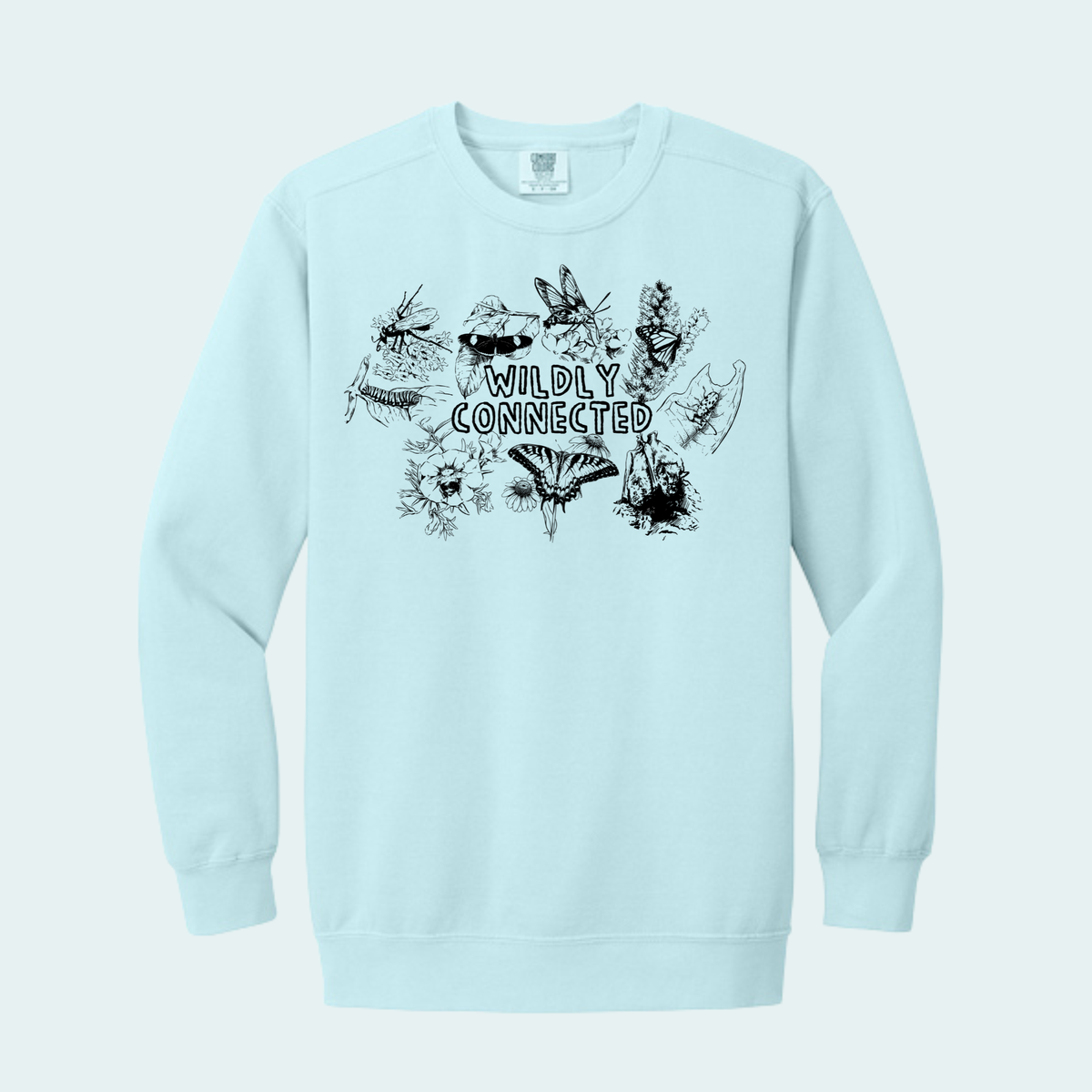Wildly Connected - Pollinator Partnership Fundraiser (Limited Edition for October) Unisex Comfort Color Crewneck