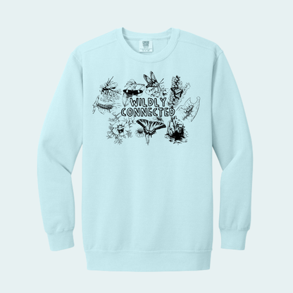 Wildly Connected - Pollinator Partnership Fundraiser (Limited Edition for October) Unisex Comfort Color Crewneck