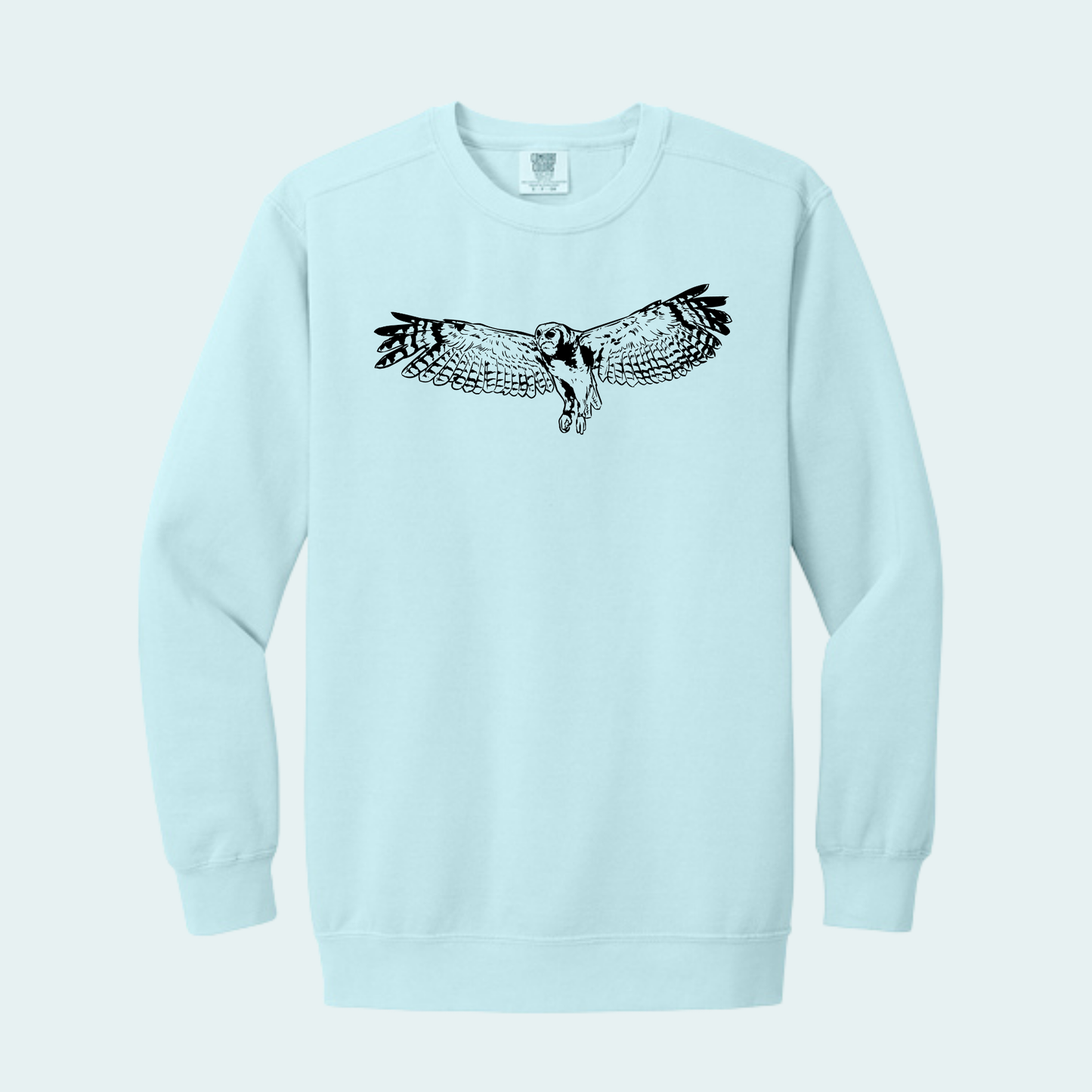 Verreaux's Eagle Owl (Limited Edition for August) Unisex Comfort Color Crewneck