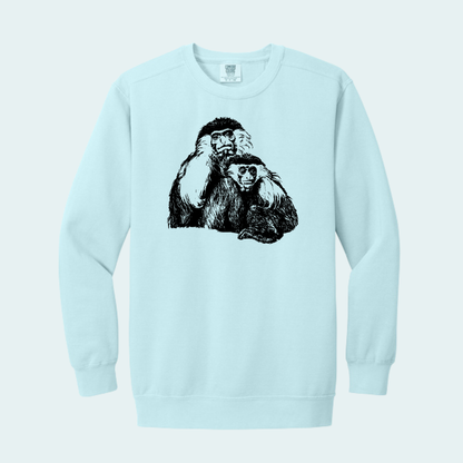 Angolan Colobus Fundraiser (Limited Edition for August) Unisex Comfort Color Crewneck