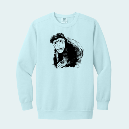 Guereza Colobus Fundraiser (Limited Edition for August) Unisex Comfort Color Crewneck