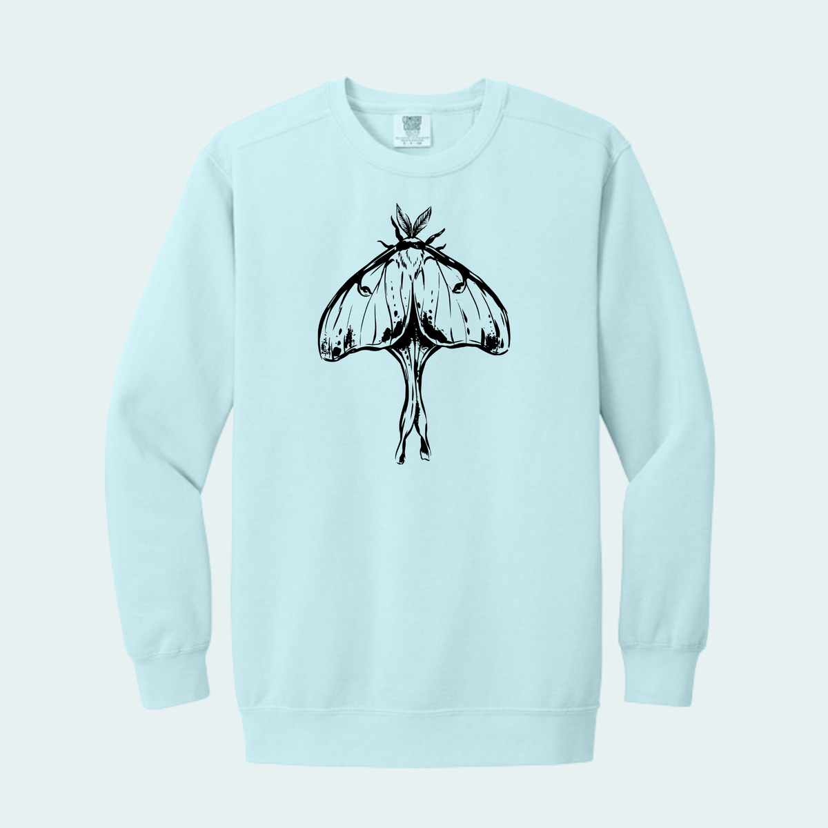 Luna Moth (Limited Edition for October) Unisex Comfort Color Crewneck