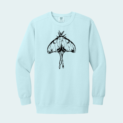 Luna Moth (Limited Edition for October) Unisex Comfort Color Crewneck