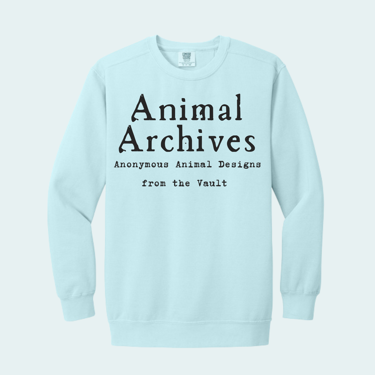 Animal Archives (Anonymous Animal Designs from the Vault) Unisex Comfort Color Crewneck