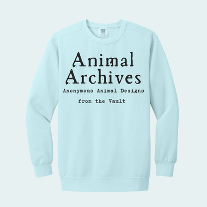 Animal Archives (Anonymous Animal Designs from the Vault) Unisex Comfort Color Crewneck