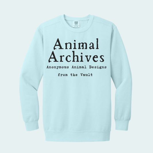 Animal Archives (Anonymous Animal Designs from the Vault) Unisex Comfort Color Crewneck